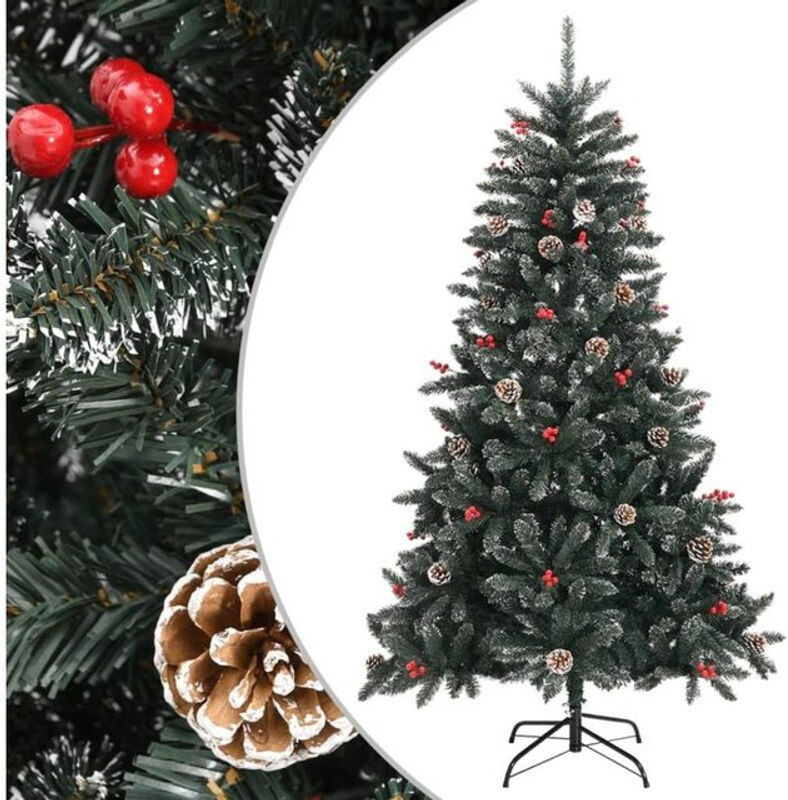 Künstlicher Weihnachtsbaum von vidaxl in Grün mit Ständer, Höhe: 150 cm - Bild 1