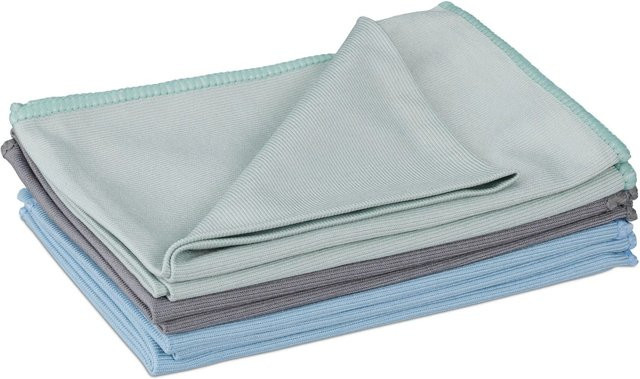 Relaxdays Mikrofasertücher 6er Set in Farbmix, saugstark, B: 60 cm x H: 40 cm - Bild 1