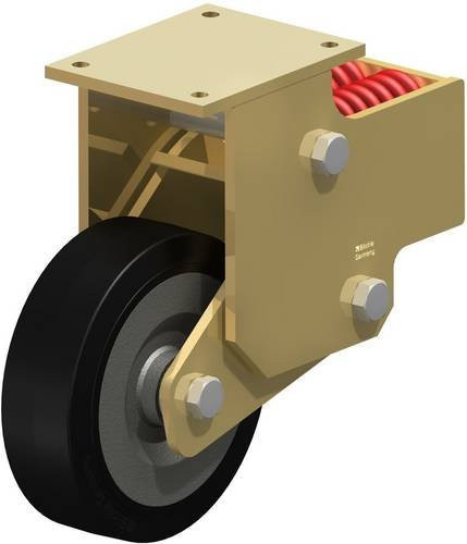 Blickle BSFN-SE 252K Bockrolle gefedert in Anthrazit mit 250 mm Rad-Durchmesser und 1000 kg Tragfähigkeit - Bild 1