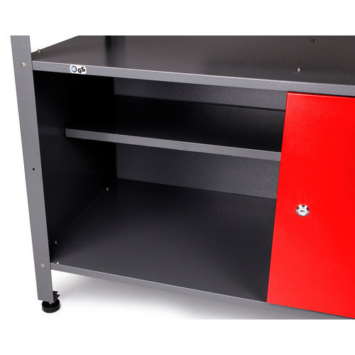 Ondis24 Werkbank Klaus aus Metall und Holz in Grau, B: 120 cm, H: 85 cm, T: 60 cm - Bild 2