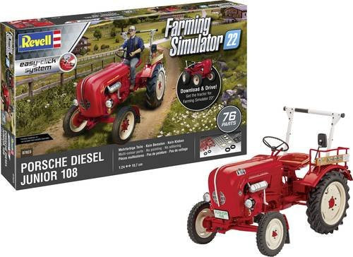 Revell Porsche Junior 108 Modellbausatz 1:24 Farming Simulator Edition Bulldog Traktor