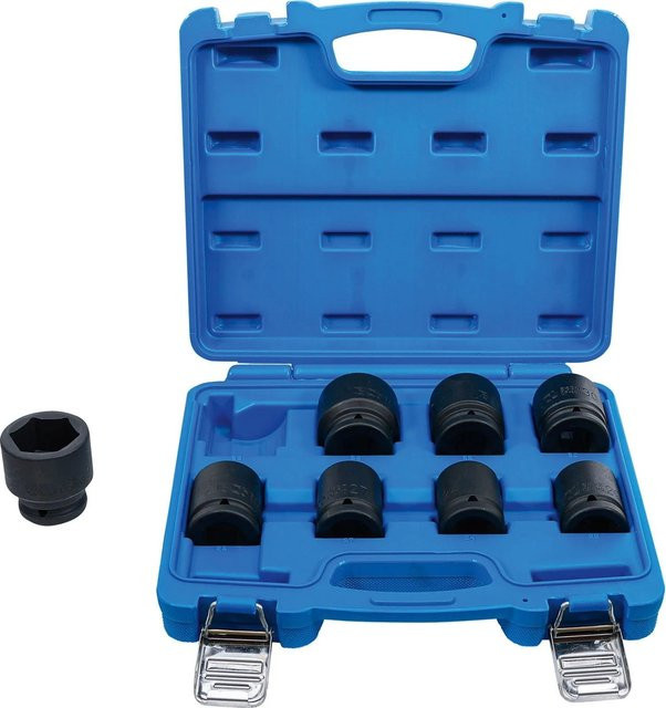 BGS Kraft Steckschlüssel Einsatz Satz aus Chrom-Molybdän-Stahl mit 3/4 Zoll Antrieb, SW 22-38 mm, 8-teilig - Bild 1