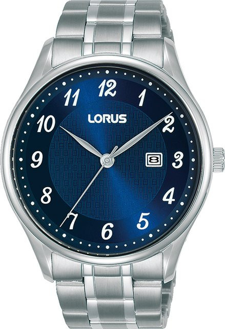 Lorus Armbanduhr, Quarz, Edelstahl, Blau, 42 mm, Herren - Bild 1