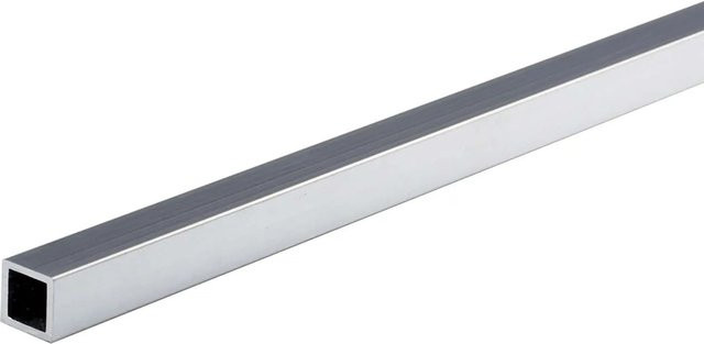 Arcansas Vierkantrohr aus Edelstahl in Silber, Breite: 1,5 cm, Länge: 100 cm - Bild 1
