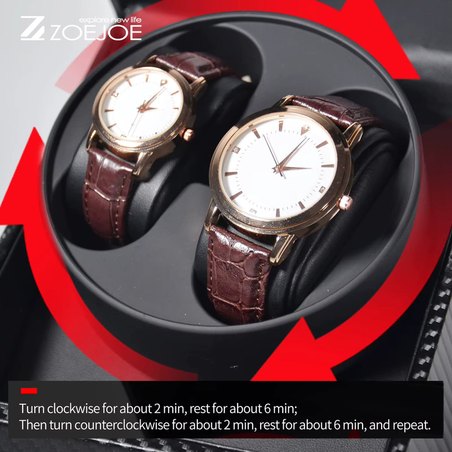 ZOEJOE Uhrenbeweger, Schwarz, Unisex - Bild 5