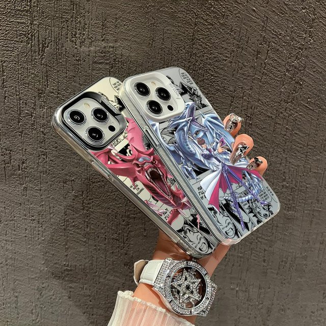 Stoßfeste matte Handyhülle im Anime Yu-Gi-Oh Design für iPhone 17 16 15 14 13 12 11 Pro Max Plus und 17 Air in Schwarz und Multicolour - Bild 1
