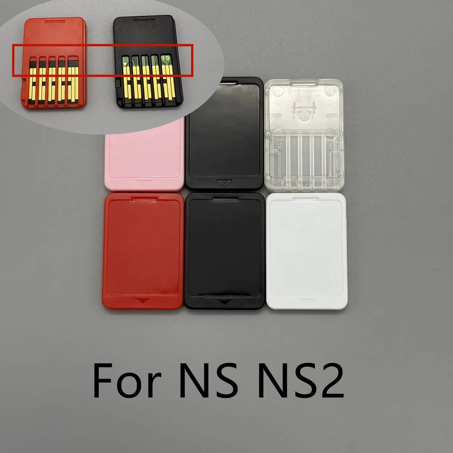 NS NS2 Spielkarten-Ersatzgehäuse als Kassettenhülle in Weiß oder Multicolour für Chip- oder PCB-Versionen - Bild 1
