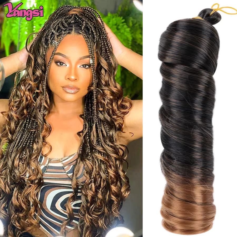 Full Star Crochet Hair Box Braids Goddess Bohemian, Synthetisches Häkelhaar für Damen - Bild 2