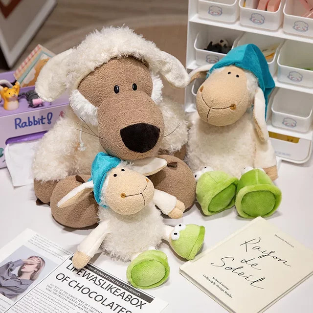 Gegemuchen Wolf in Schaf Kleidung, Plüschtier, Lammspielzeug - Bild 1