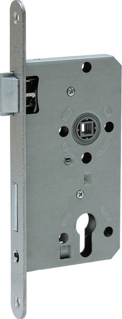 ABUS Wohnungsabschlusstür-Einsteckschloss aus Edelstahl in Gold und Silber, PZ DIN L mit 20 mm Stulpenhöhe, B/H: 200 x 100 mm - Bild 1