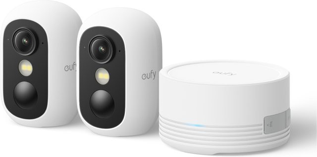 eufyCam C35 2er-Kamera-Set mit Homebase Mini, Weiß, Wi-Fi - Bild 1