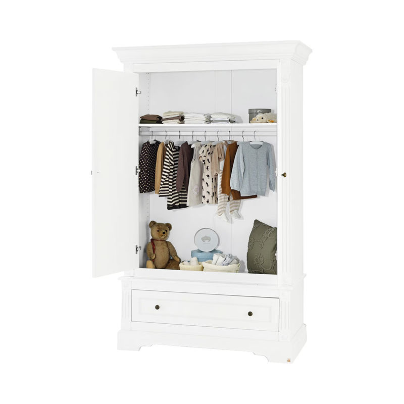 Pinolino Kleiderschrank Emilia 2-türig in Weiß mit Soft-Close-Technik und integrierten Schubladen, B/T/H: 128 x 58 x 208 cm - Bild 2