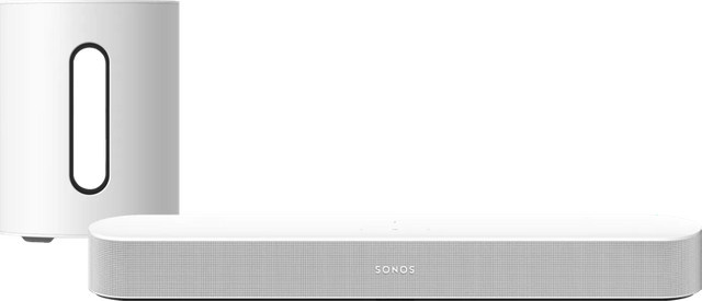 Sonos Beam Gen2 Soundbar und Sub Mini in Weiß - Bild 1