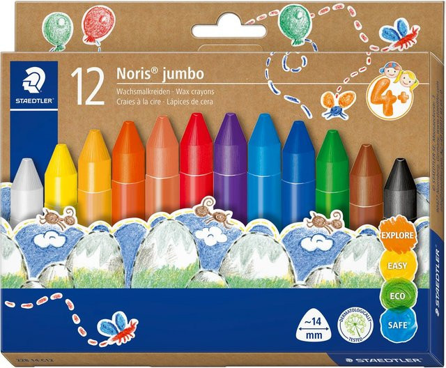 Staedtler Noris Jumbo Wachsmalkreide in Mehrfarbig - Bild 1