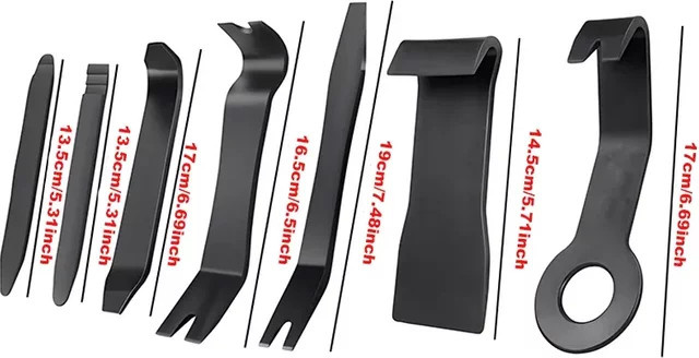 Universal Auto Trim Removal Tool Kit für Dashboard und Innenverkleidung, 1-8 Stück, Schwarz - Bild 1