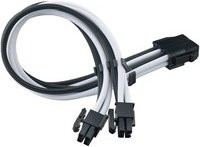 SilverStone Strom-Verlängerungskabel SST-PP07E-EPS8BW in Schwarz oder Weiß - Bild 1
