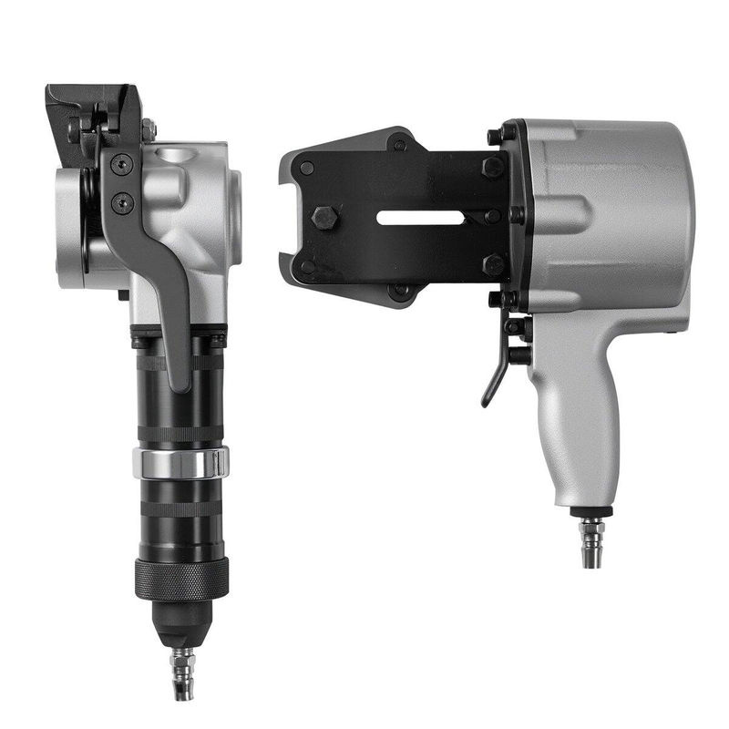 Pneumatische Stahlbandumreifungsmaschine von Buying Solutions MB in Silber, Heavy Duty Metallband-Werkzeug mit 8500 N Zugkraft für 19 mm breite Metallbänder - Bild 7