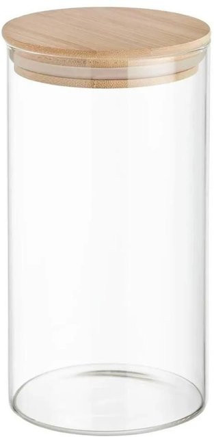 Zandiara Vorratsdose Hedvig aus Glas, transparent, luftdicht und auslaufsicher, Durchmesser: 10 cm - Bild 1