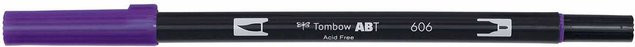Tombow ABT Dual Brush Pen in Violet 606 für Kalligrafie und Lettering - Bild 1