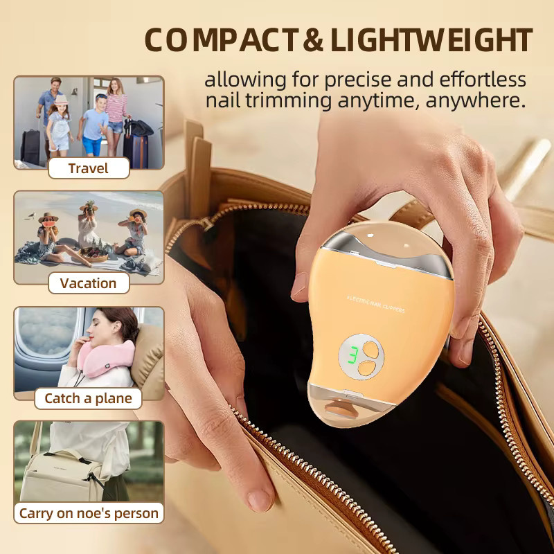 Vancostar Elektrischer Nagelknipser, 2-in-1 Trimmer mit LED-Anzeige - Bild 3