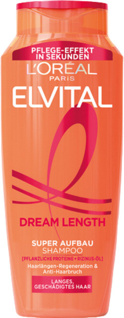 L'Oréal Elvital Dream Length Shampoo, 250 ml, für strapaziertes Haar - Bild 1