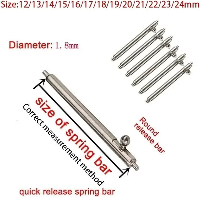 Edelstahl-Federstifte, Silber, Unisex - Bild 1