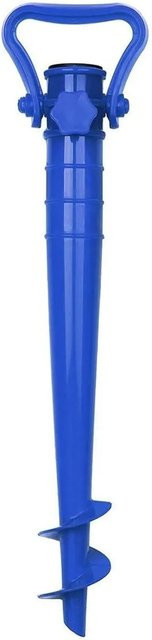 Sekey Sonnenschirmhalter aus blauem Kunststoff für Schirmstöcke von 19 bis 32 mm - Bild 1