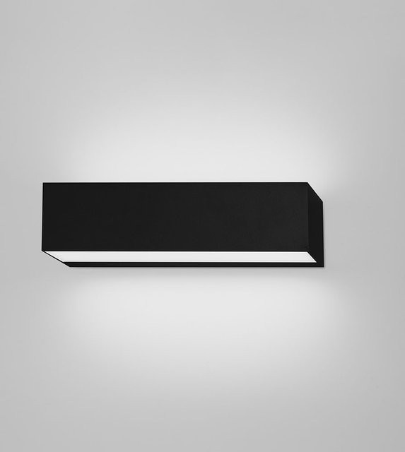 DLS Lighting Castor LED-Wandleuchte in Schwarz aus Aluminium mit Up-Down-Lichtfunktion, dimmbar und IP65 wetterfest für Garten, Terrasse oder Flur - Bild 1