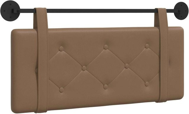 vidaXL Wandpaneel gepolstert aus Kunstleder in Cappuccino, Farbe Beige/Braun, B: 110 cm, H: 55 cm, T: 5 cm - Bild 1