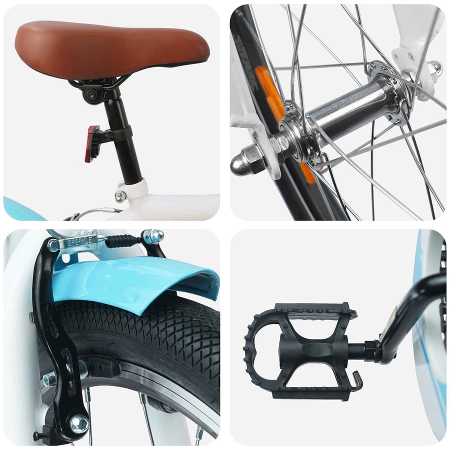 vidaXL Kinderfahrrad 18 Zoll Himmelblau - Bild 3