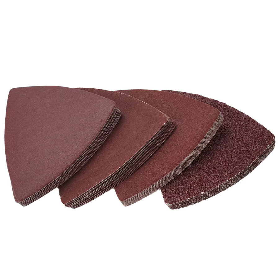 Vibratite 40er Set Dreieck Schleifpapier 80mm für oszillierende Multitools zum Schleifen und Polieren von Holz - Bild 3