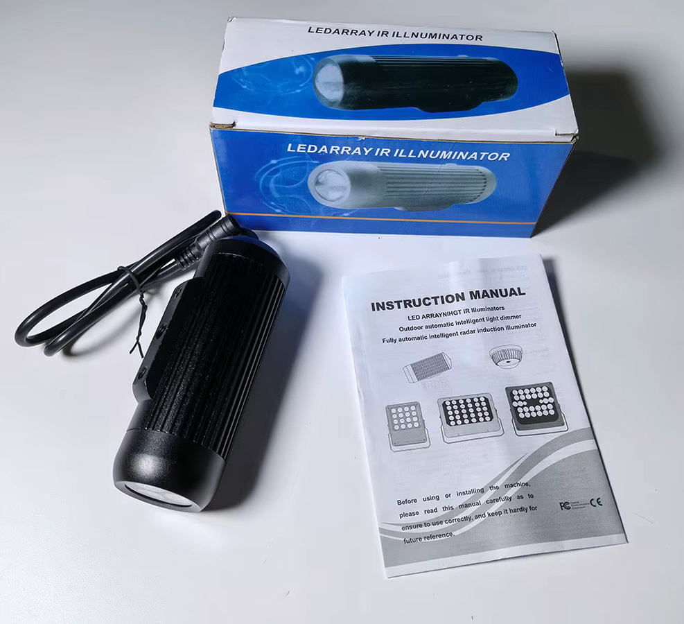 ACDML 3-teiliges IR-LED-Array für Überwachungskameras, 940 nm unsichtbare Nachtsicht-Beleuchtung, 6 W, Schwarz - Bild 4