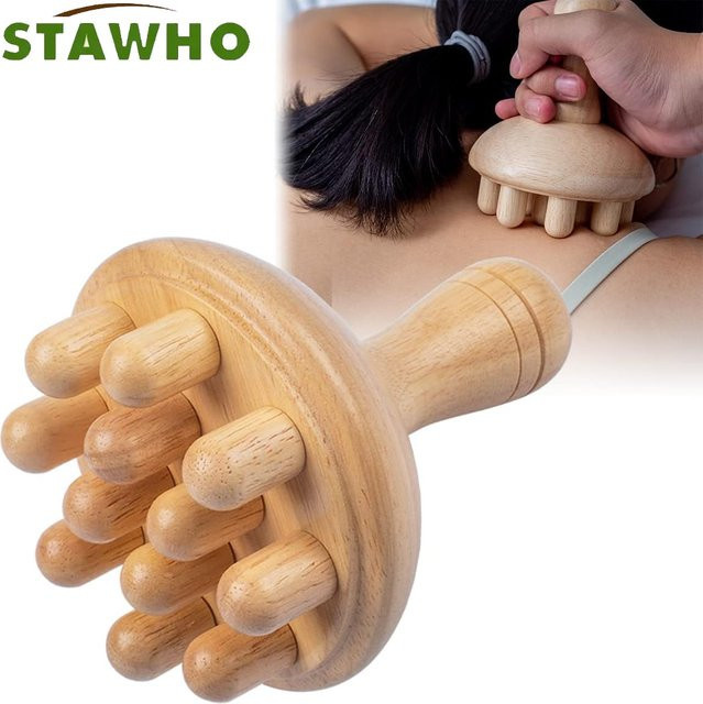 STAWHO Holz-Massagegerät für Maderoterapia und Lymphdrainage, Unisex - Bild 1