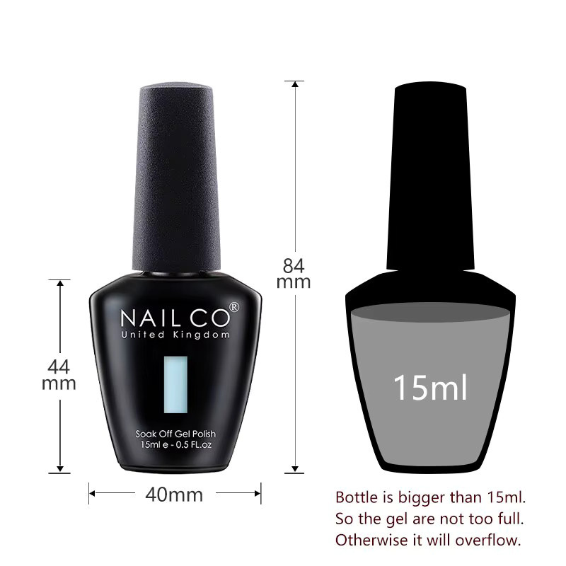 NAILCO Jelly Farbgel-Set, 2 Stück, Rosa Nude, Halbtransparent, 15 ml - Bild 2