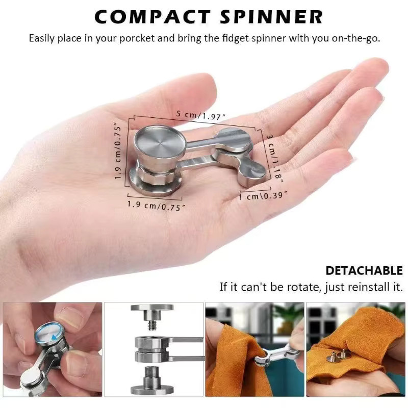 GUEN Chaotisches Pendel Edelstahl, Fidget Spinner, Stressabbau-Gadget - Bild 2