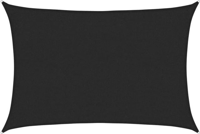 Furnicato Sonnensegel aus HDPE in Schwarz, Rechteckig, 2,5 x 2,5 m - Bild 1