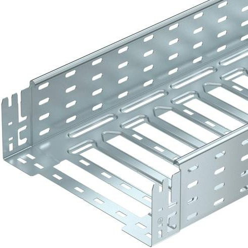 OBO Bettermann Kabelrinne 6059637, Farbe: Silber, B/H/L: 300,00 mm x 110,00 mm x 3 m - Bild 1