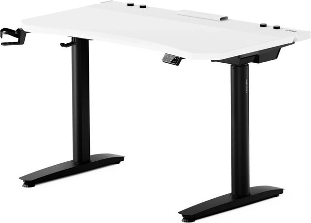 DIABLO CHAIRS X-Forge Elektrisch Verstellbarer Gaming-Schreibtisch Weiß-Schwarz B: 120 cm, T: 70 cm - Bild 1