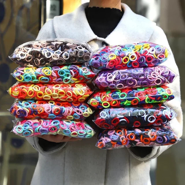 HAHAYL Haargummis, Nylon, elastisch, bunt, Kinder - Bild 1