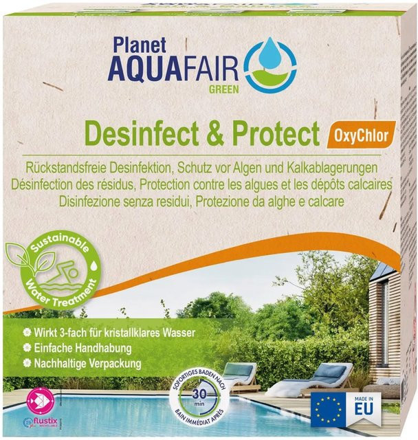 Planet Aquafair Desinfect & Protect Oxychlor Granulat mit aktivem Sauerstoff zur Desinfektion 2 kg - Bild 1