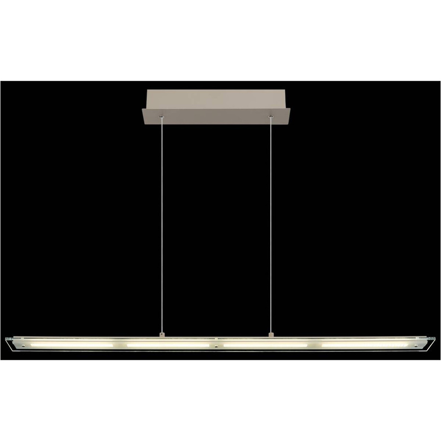 Globo Lighting LED-Pendelleuchte Novak in Beige aus Metall und Glas, B/T/H: 9 x 150 x 115 cm - Bild 2