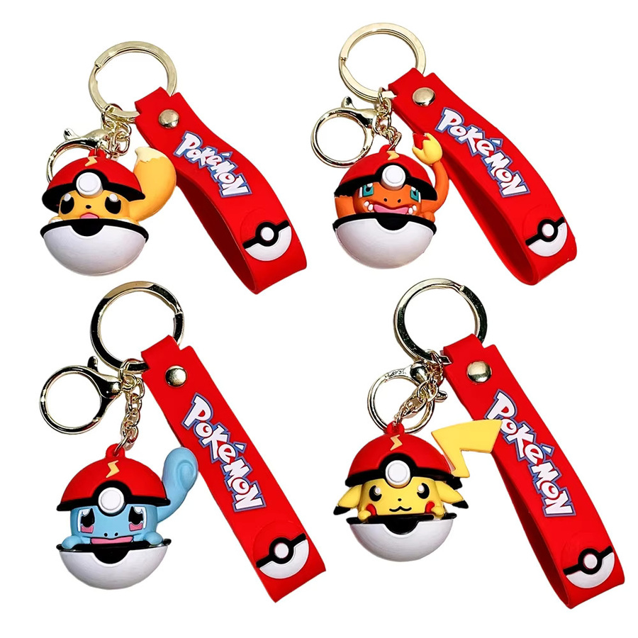 Potdemiel Schlüsselanhänger Pikachu Pokéball, Cartoon-Anhänger - Bild 2