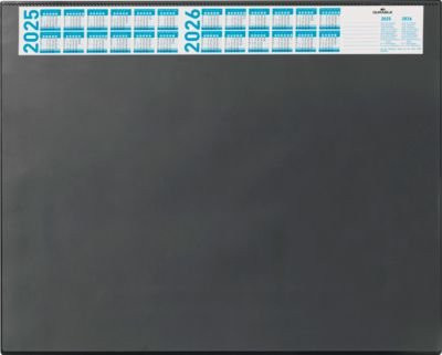Durable Schreibunterlage mit Kalender in Schwarz - Bild 1