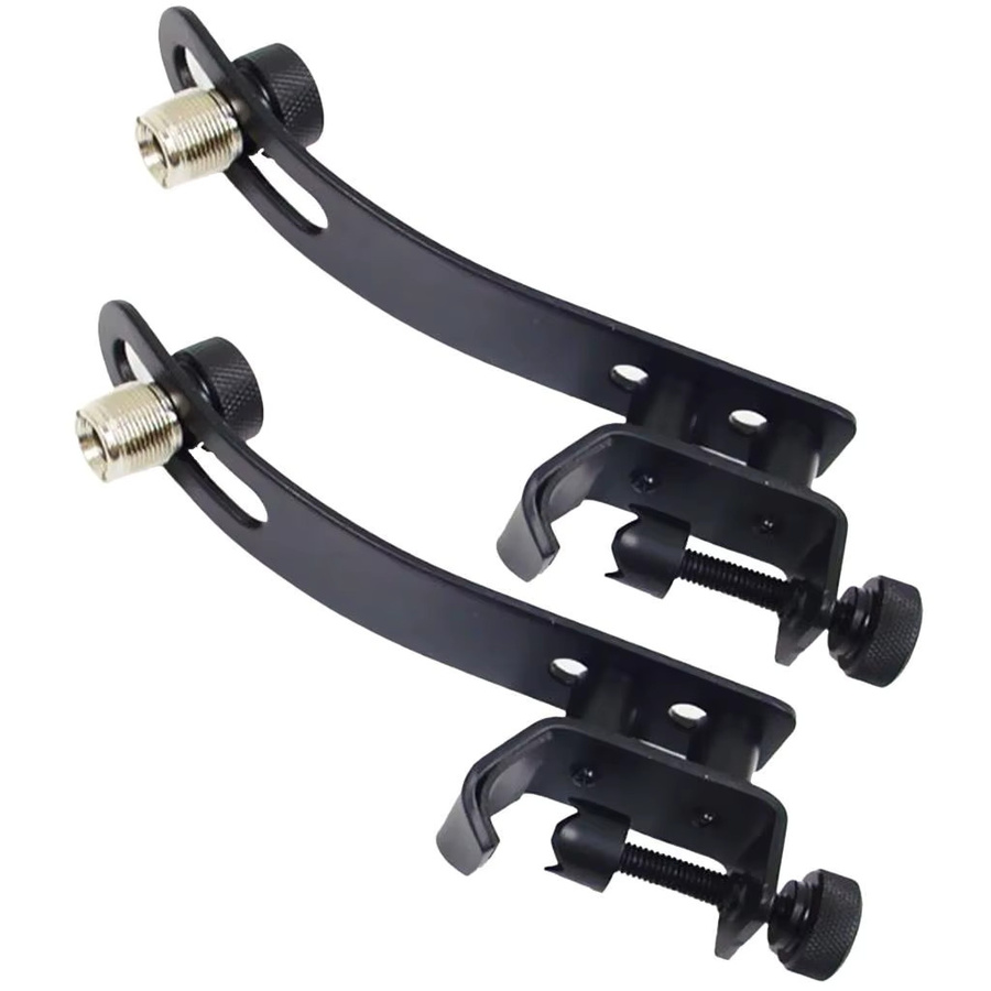 MagiDeal Drum Mic Clamp in Schwarz – Stoßfester Clip-Halter und professionelles Felgenmontage-Set für Snare und Tom im Recording Studio - Bild 2