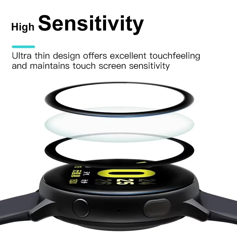 Kratzfeste Displayschutzfolie für Samsung Galaxy Watch 8 Classic, gebogen, transparente vollständige Abdeckung für 40 mm und 44 mm - Bild 2