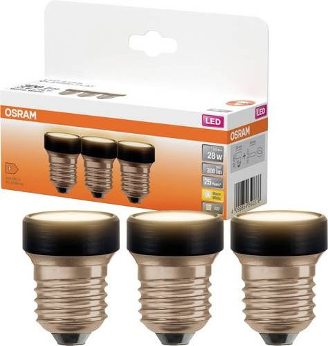 OSRAM LED Leuchtmittel E27 Warmweiß dimmbar 3,5W (28W Ersatz) 3er Pack Ø x L: 35 mm x 45 mm - Bild 1