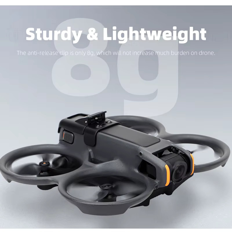 DJI Batteriegehäuse mit Anti-Trennung-Schnalle und Propeller-Flugschutz in Schwarz für die DJI Avata 2 Drohne - Bild 3