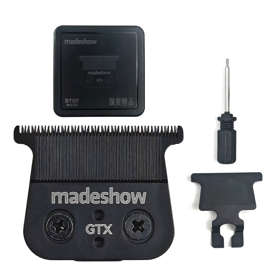 BRDCLIP Professionelle Ultra Dünne Original Klinge für Haar Trimmer Madeshow KULILANG M6 M11 R55, Schwarz, 0mm Cutter Kopf Clipper Ersatz Zubehör - Bild 6