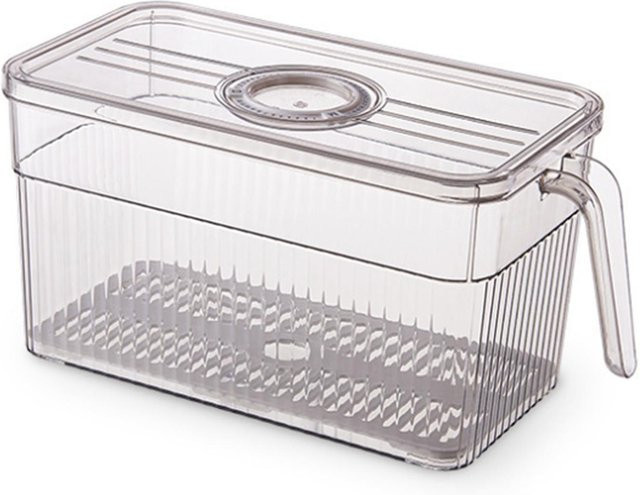CosyHome Lebensmittelaufbewahrungsbehälter für den Kühlschrank mit Griff, transparent, Kunststoff - Bild 1