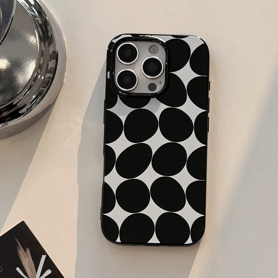 Stoßfeste Schutzhülle mit Luxus-Kreisdesign für iPhone 12 bis iPhone 16 Pro Max von MUQGEW in Multicolour - Bild 3